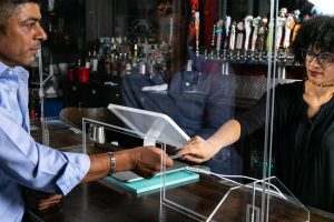 clean plexiglass barriers